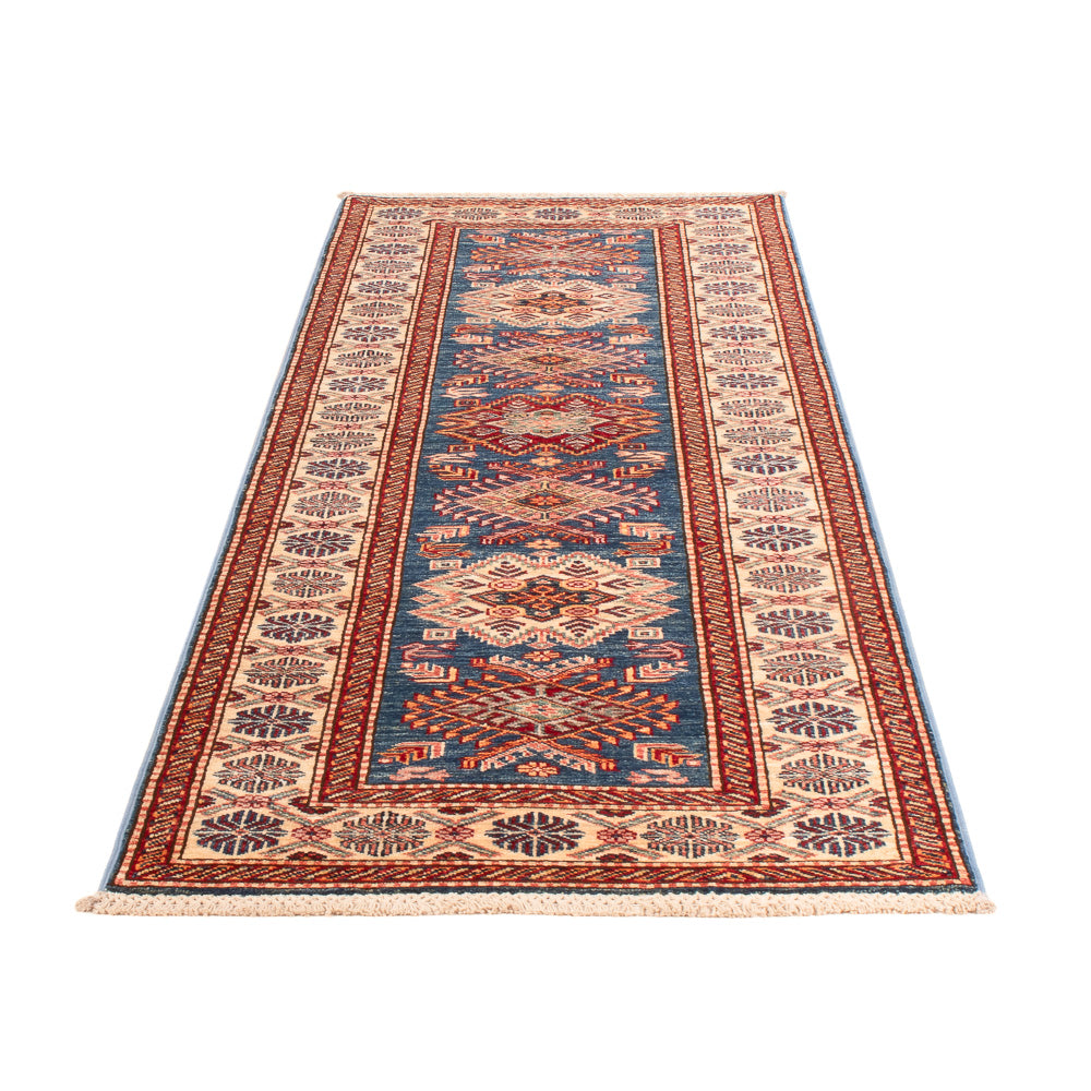 Alfombra de pasillo Alfombra Ziegler - Kazak - 246 x 75 cm - azul