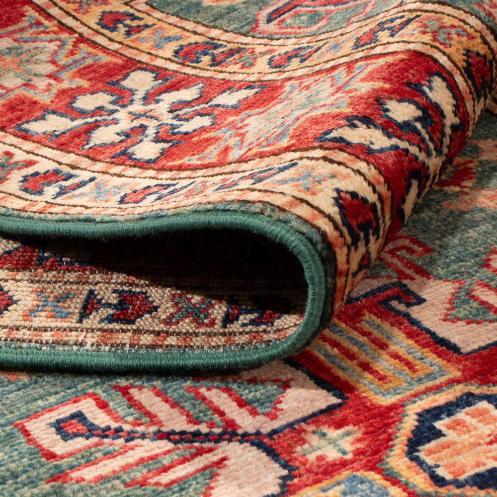 Alfombra de pasillo Alfombra Ziegler - Kazak - 256 x 74 cm - verde