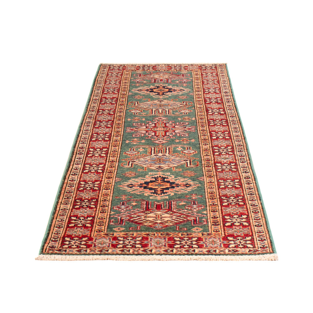 Alfombra de pasillo Alfombra Ziegler - Kazak - 256 x 74 cm - verde