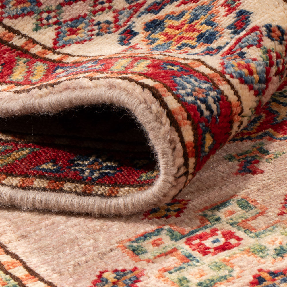 Alfombra de pasillo Alfombra Ziegler - Kazak - 293 x 76 cm - salmón