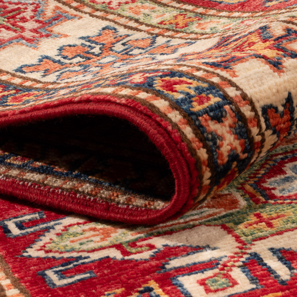 Alfombra de pasillo Alfombra Ziegler - Kazak - 250 x 76 cm - rojo
