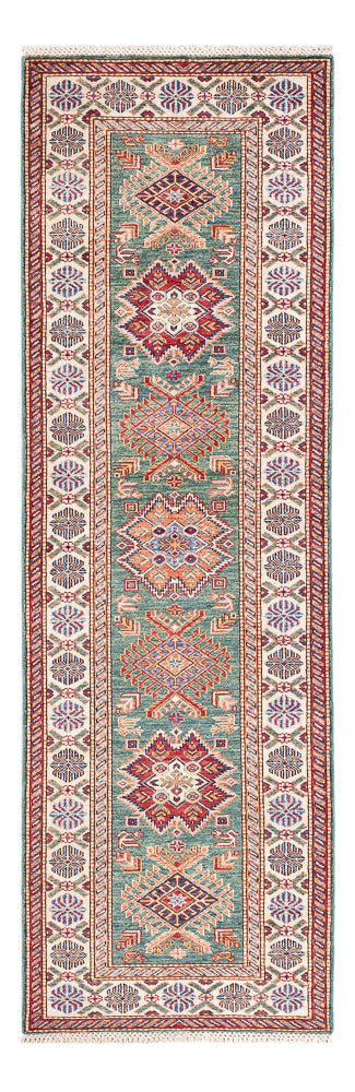 Alfombra de pasillo Alfombra Ziegler - Kazak - 244 x 75 cm - verde claro