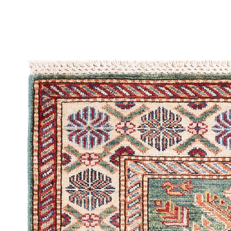 Alfombra de pasillo Alfombra Ziegler - Kazak - 244 x 75 cm - verde claro