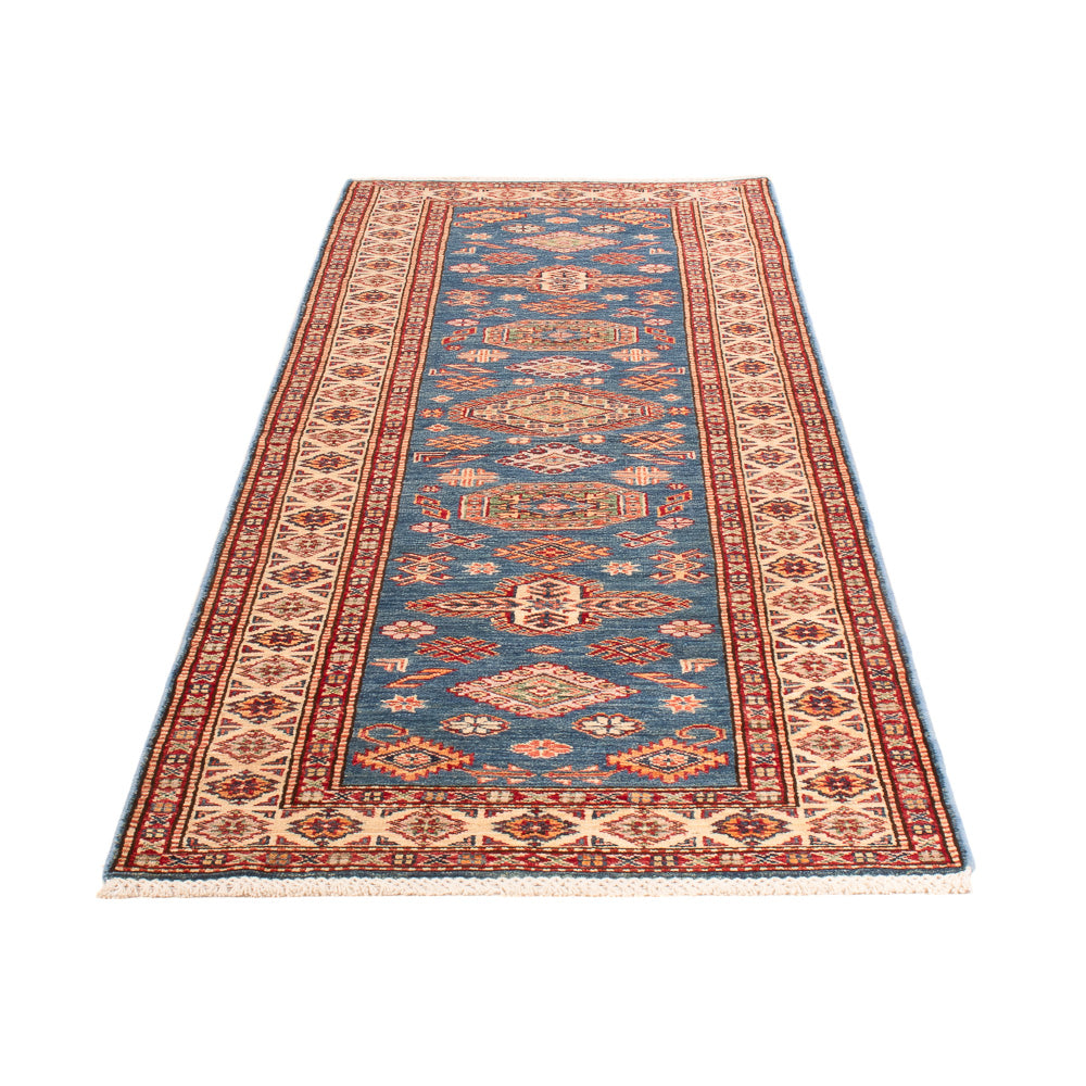 Alfombra de pasillo Alfombra Ziegler - Kazak - 252 x 75 cm - azul