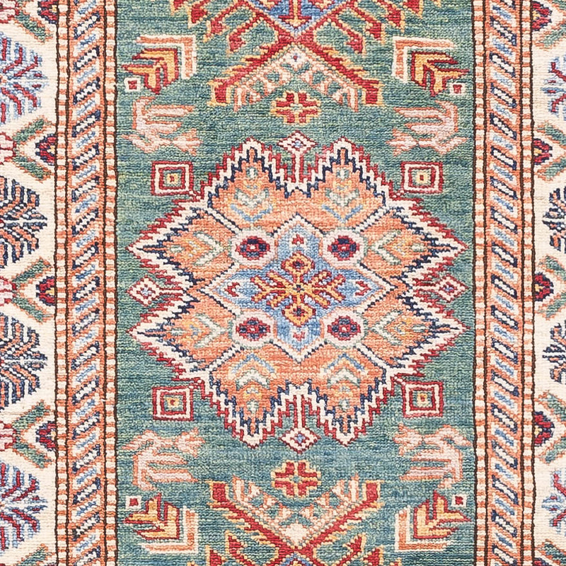 Alfombra de pasillo Alfombra Ziegler - Kazak - 243 x 72 cm - verde claro