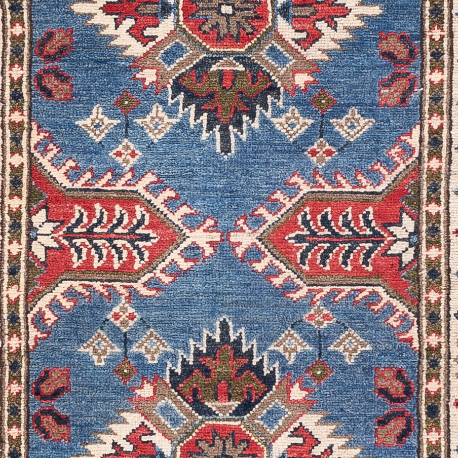 Alfombra de pasillo Alfombra Ziegler - Kazak - 288 x 82 cm - azul