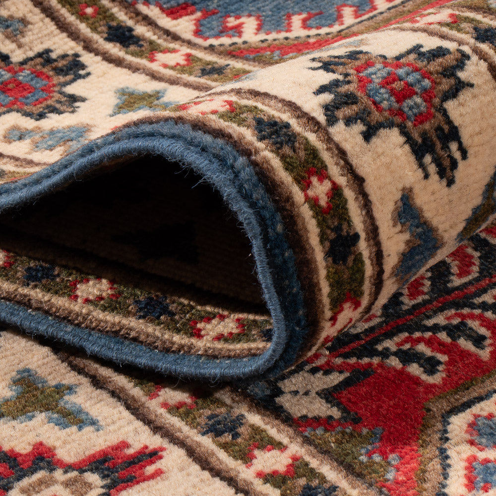 Alfombra de pasillo Alfombra Ziegler - Kazak - 288 x 82 cm - azul