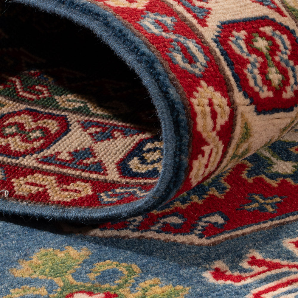 Alfombra de pasillo Alfombra Ziegler - Kazak - 281 x 80 cm - azul