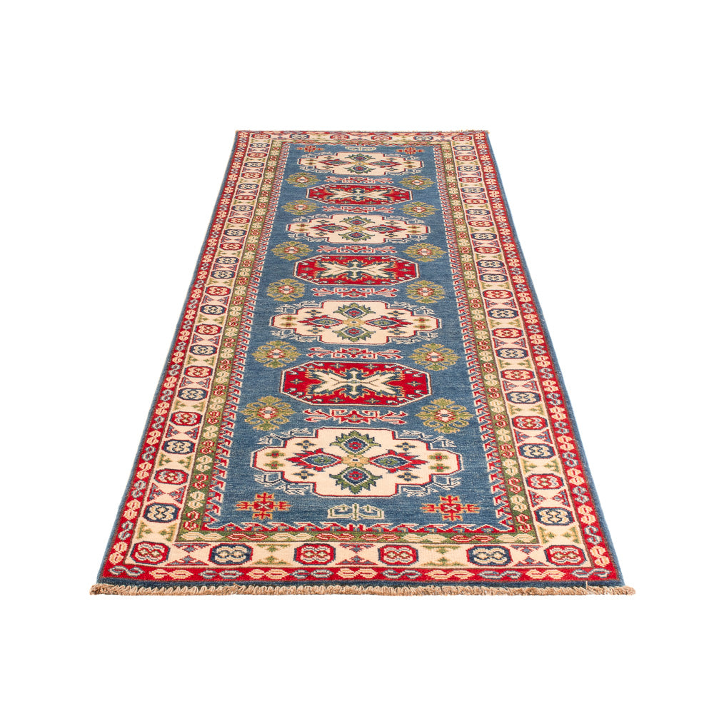Alfombra de pasillo Alfombra Ziegler - Kazak - 281 x 80 cm - azul