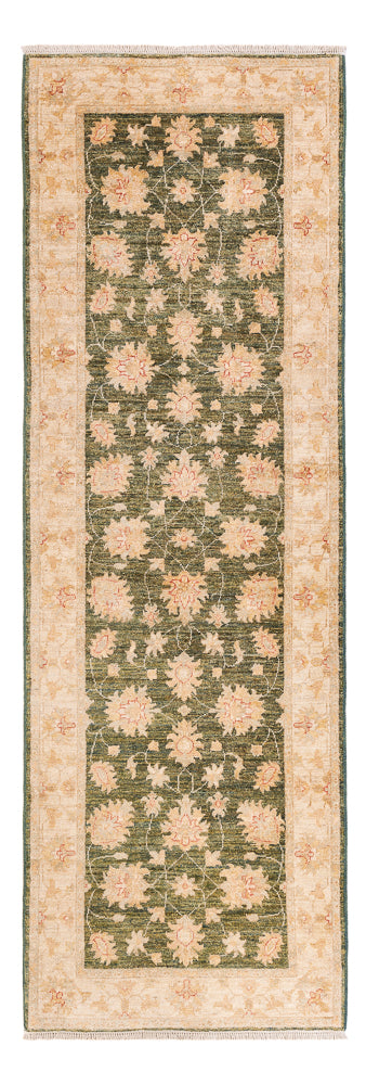 Alfombra de pasillo Alfombra Ziegler - 246 x 82 cm - verde oliva
