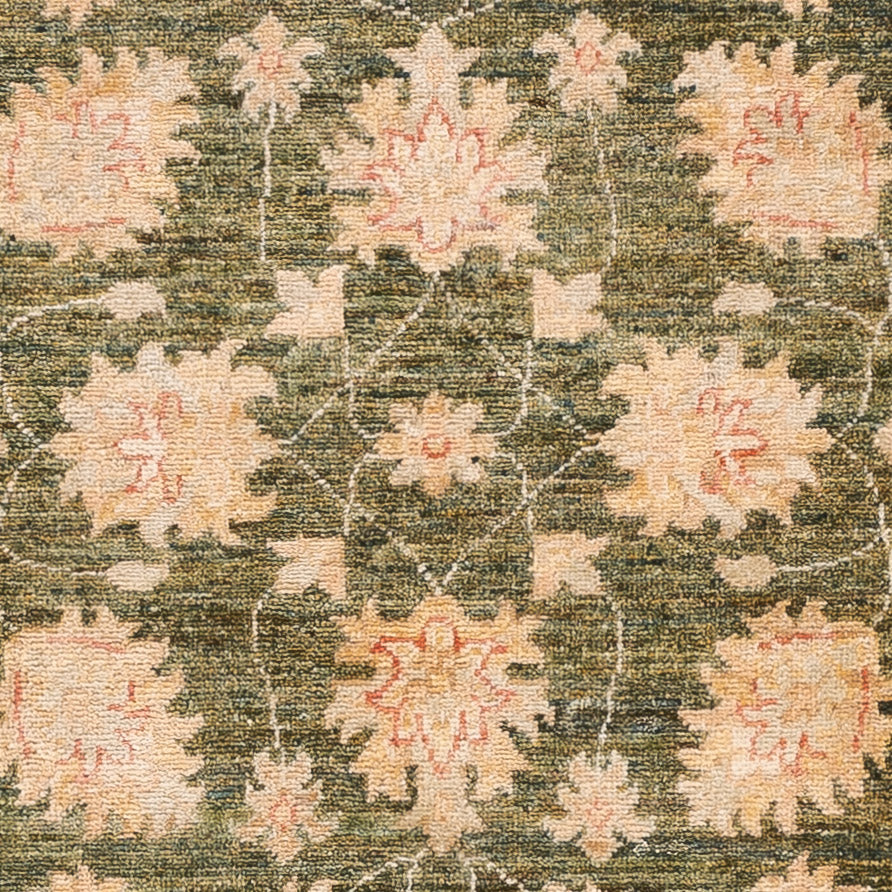 Alfombra de pasillo Alfombra Ziegler - 246 x 82 cm - verde oliva