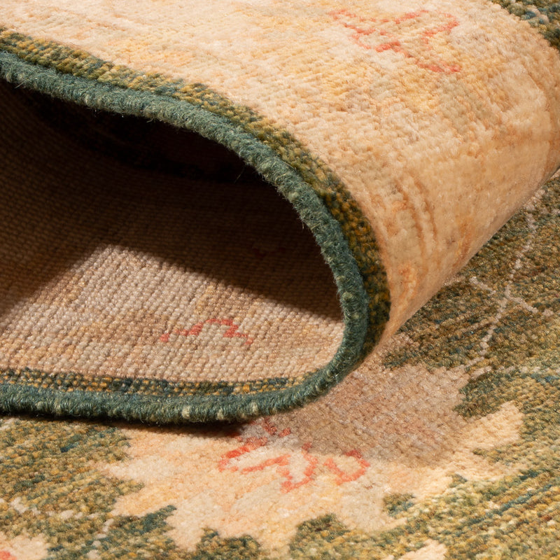 Alfombra de pasillo Alfombra Ziegler - 246 x 82 cm - verde oliva