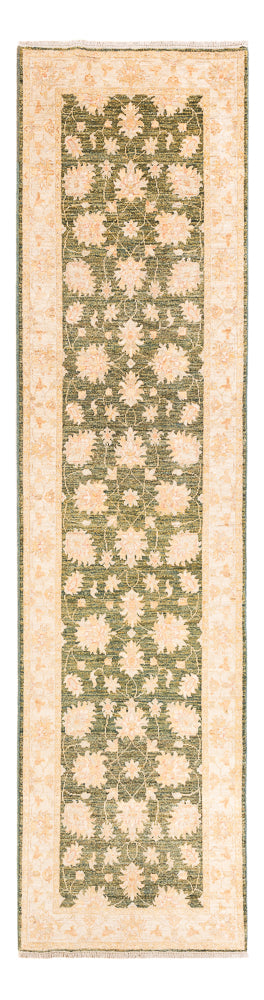 Alfombra de pasillo Alfombra Ziegler - 295 x 80 cm - verde oliva