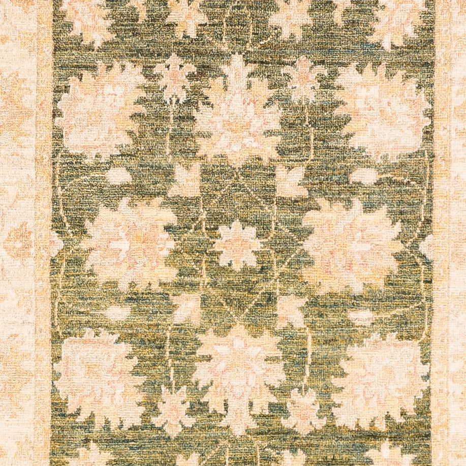 Alfombra de pasillo Alfombra Ziegler - 295 x 80 cm - verde oliva