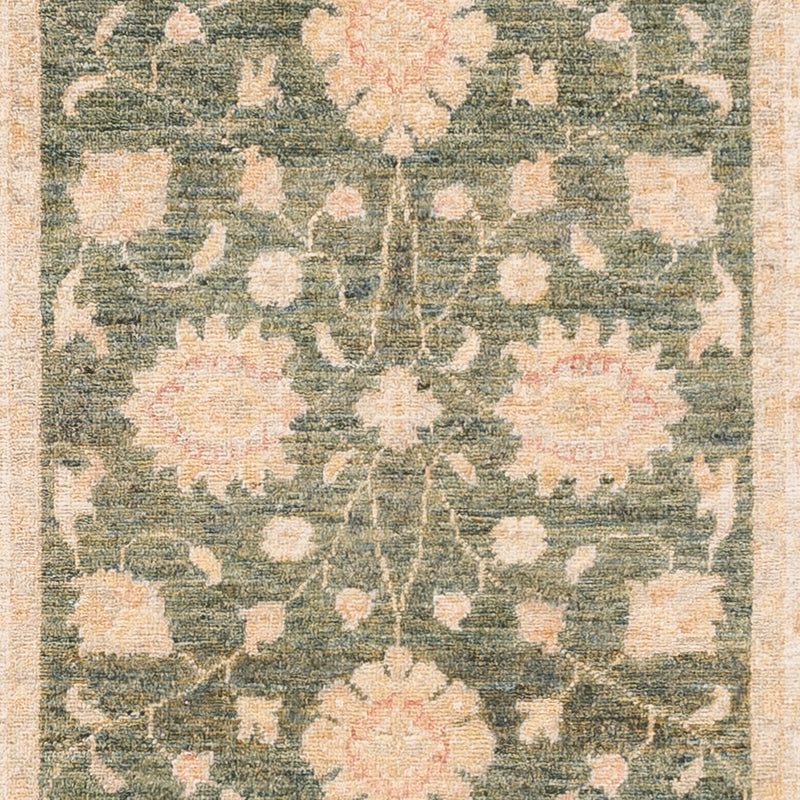 Alfombra de pasillo Alfombra Ziegler - 297 x 85 cm - verde oliva