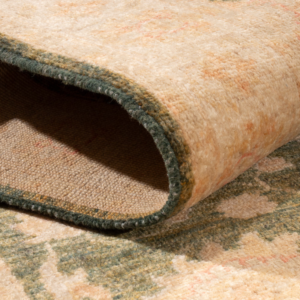 Alfombra de pasillo Alfombra Ziegler - 297 x 85 cm - verde oliva