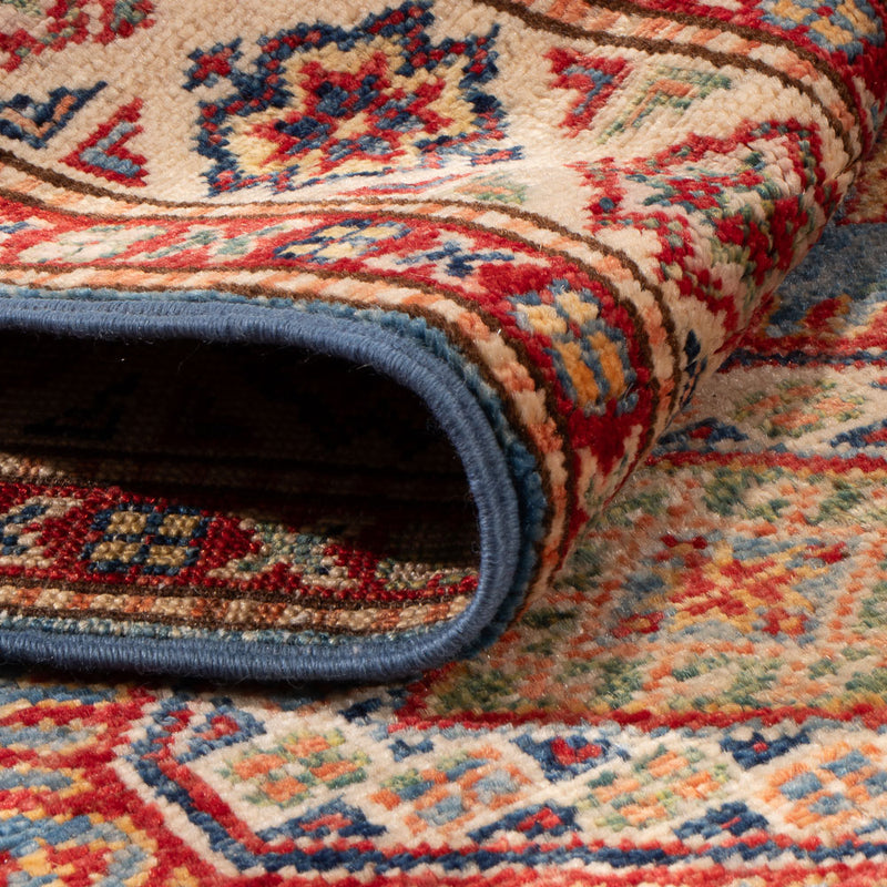 Alfombra de pasillo Alfombra Ziegler - Kazak - 256 x 74 cm - azul