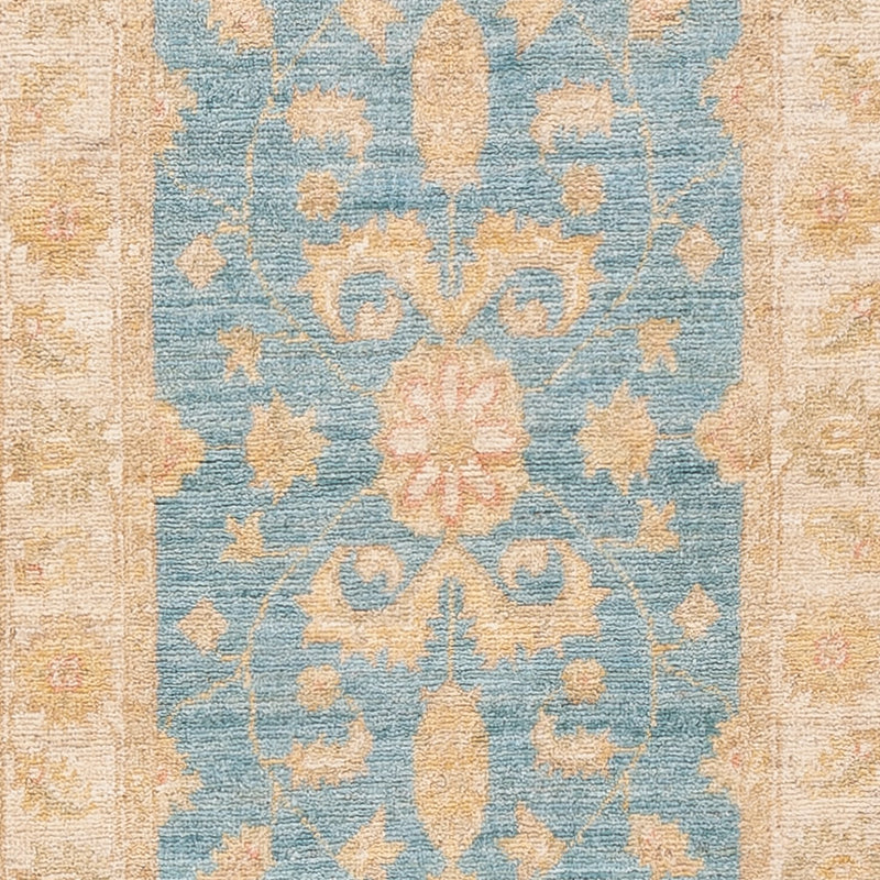 Alfombra de pasillo Alfombra Ziegler - 250 x 55 cm - turquesa
