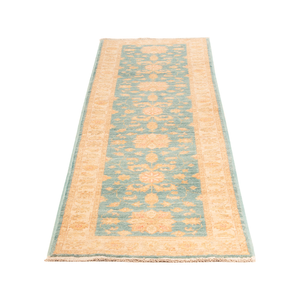 Alfombra de pasillo Alfombra Ziegler - 250 x 55 cm - turquesa
