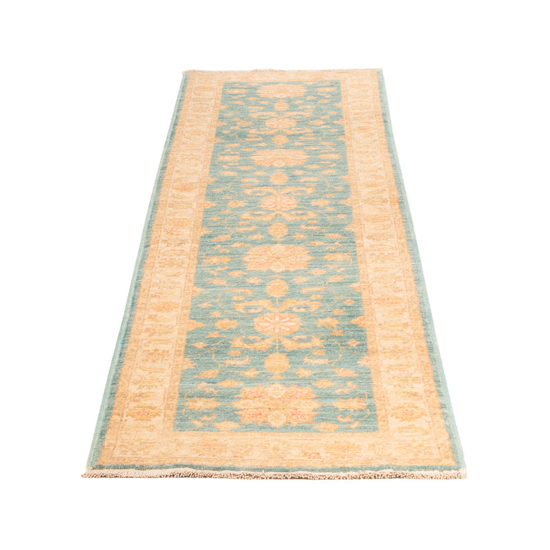 Alfombra de pasillo Alfombra Ziegler - 250 x 55 cm - turquesa