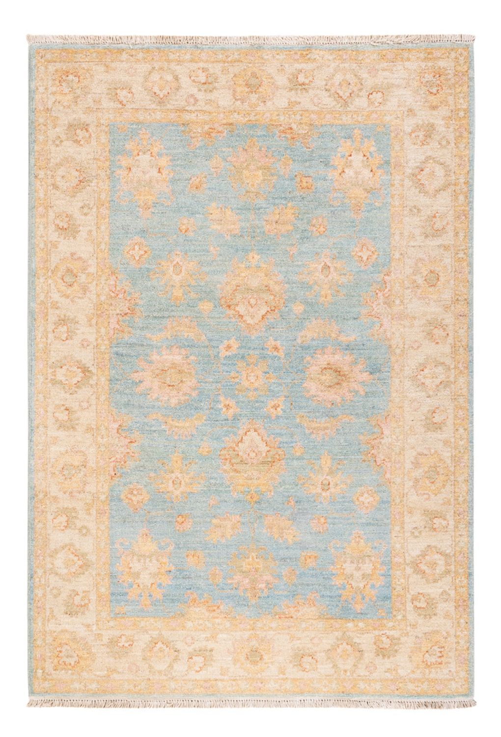 Alfombra Ziegler - 145 x 99 cm - azul claro
