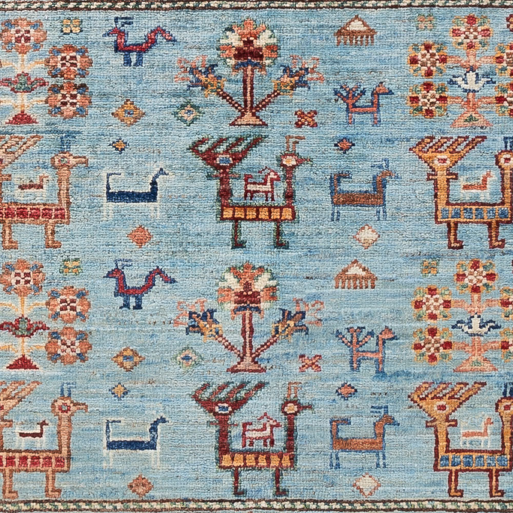 Alfombra Ziegler - Ariana - 154 x 104 cm - azul claro