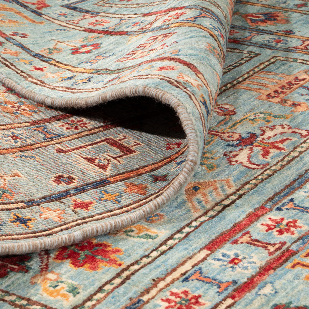 Alfombra Ziegler - Ariana - 154 x 99 cm - azul claro
