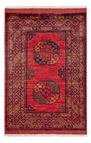 Alfombra afgana - 151 x 101 cm - rojo