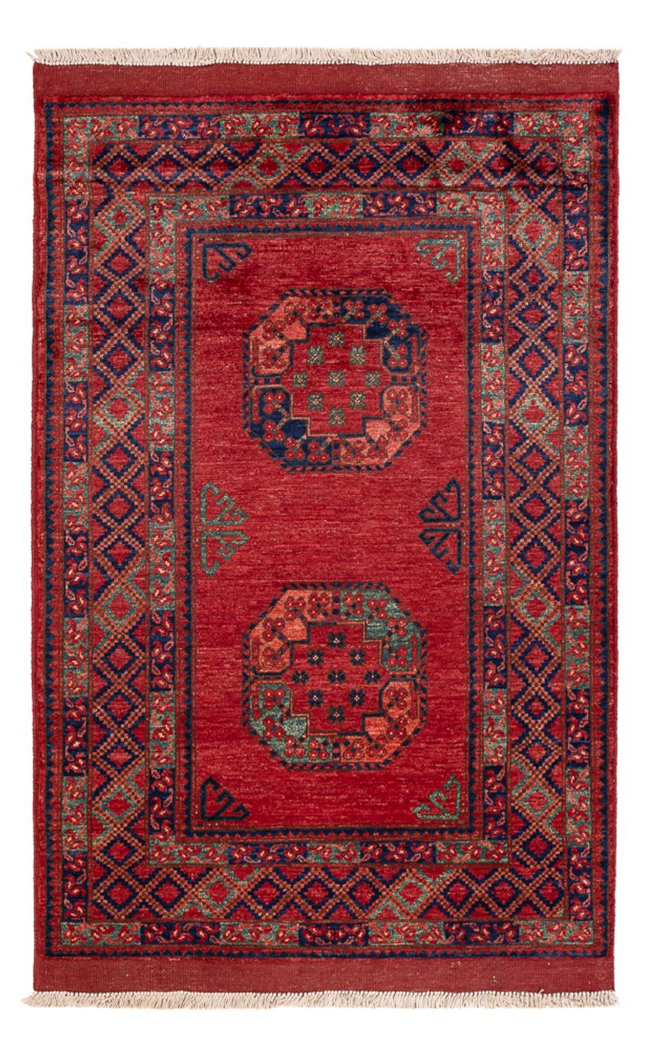 Alfombra afgana - 153 x 103 cm - rojo