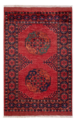 Alfombra afgana - 153 x 103 cm - rojo