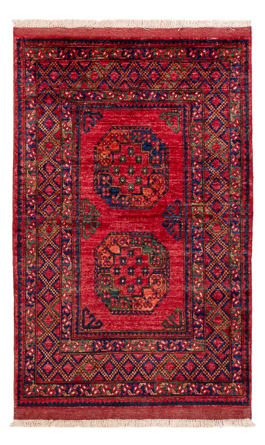 Alfombra afgana - 155 x 100 cm - rojo