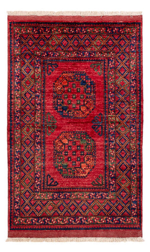 Alfombra afgana - 155 x 100 cm - rojo