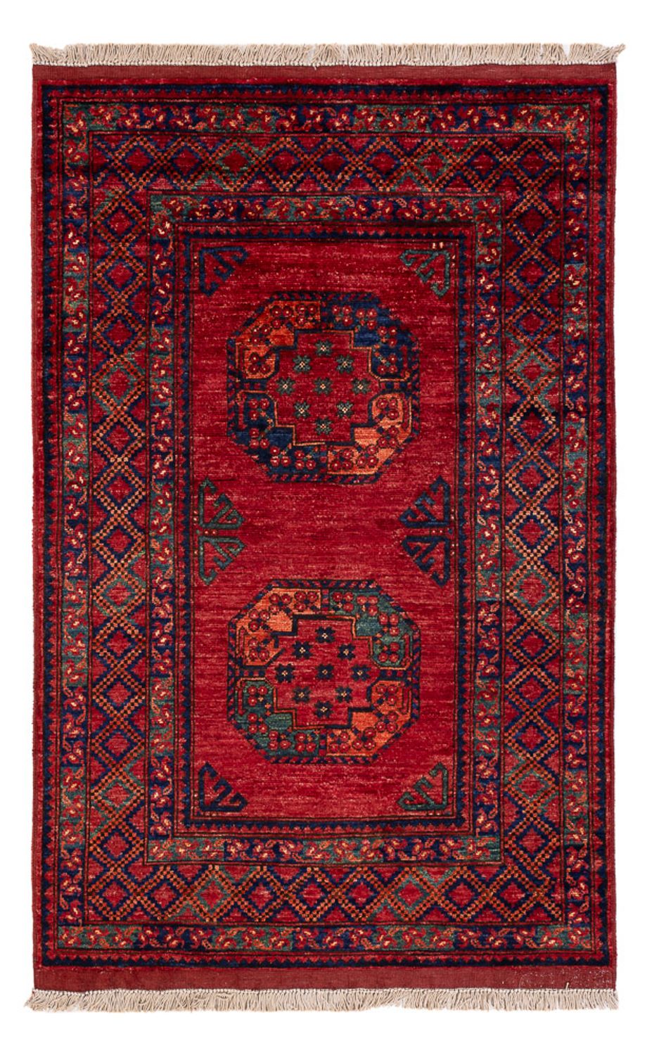 Alfombra afgana - 155 x 103 cm - rojo
