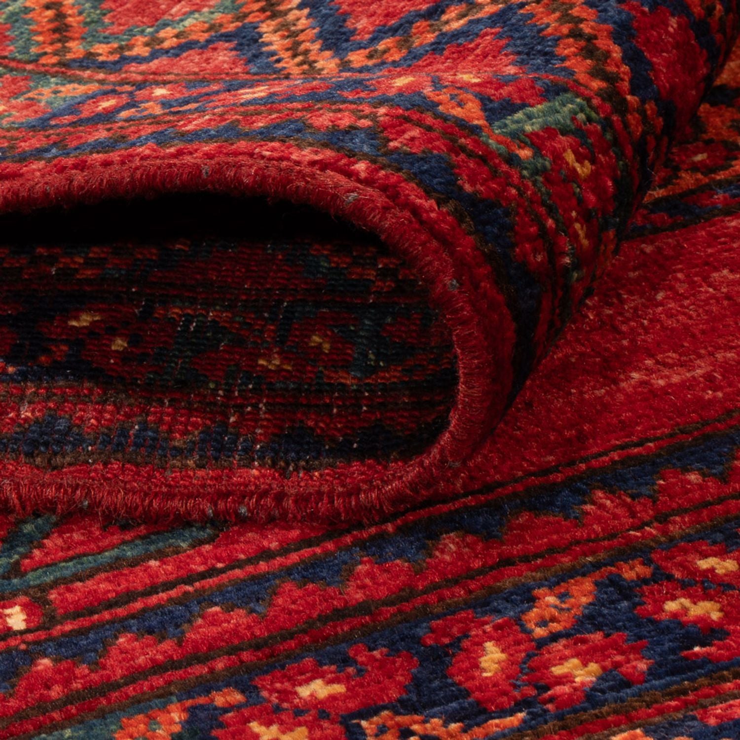 Alfombra afgana - 155 x 103 cm - rojo