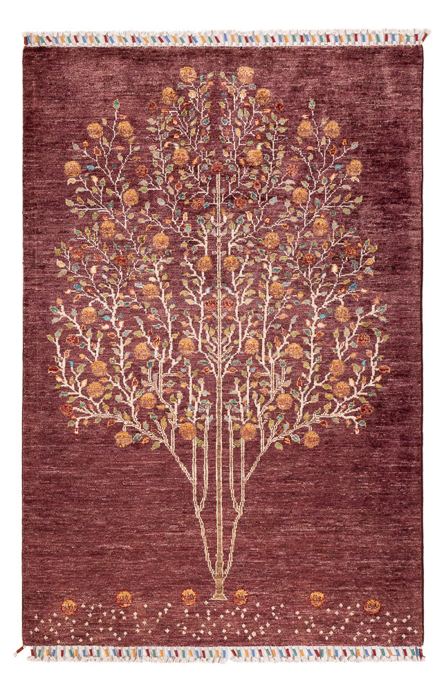 Alfombra Ziegler - Ariana - 150 x 103 cm - rojo burdeos
