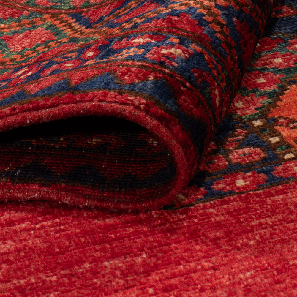Alfombra afgana - 155 x 100 cm - rojo