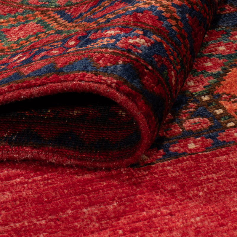 Alfombra afgana - 155 x 100 cm - rojo