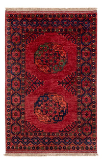 Alfombra afgana - 152 x 99 cm - rojo