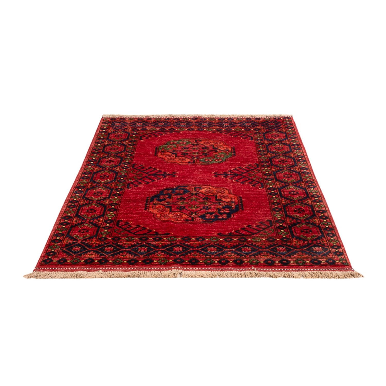 Alfombra afgana - 152 x 99 cm - rojo