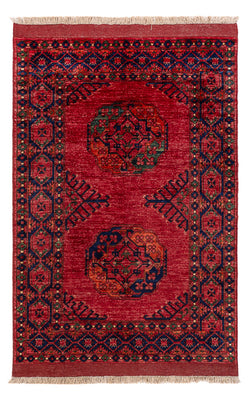 Alfombra afgana - 151 x 103 cm - rojo