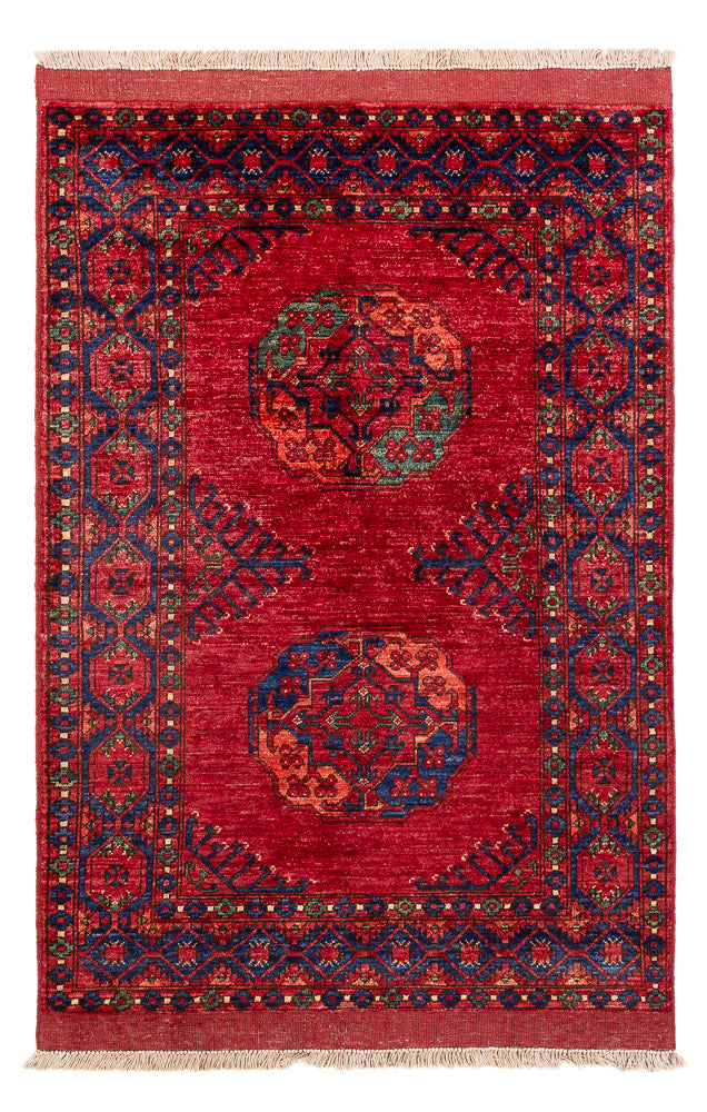 Alfombra afgana - 151 x 102 cm - rojo