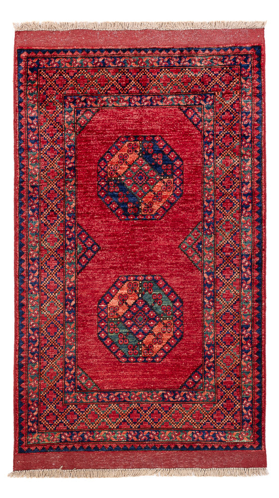 Alfombra afgana - 163 x 100 cm - rojo