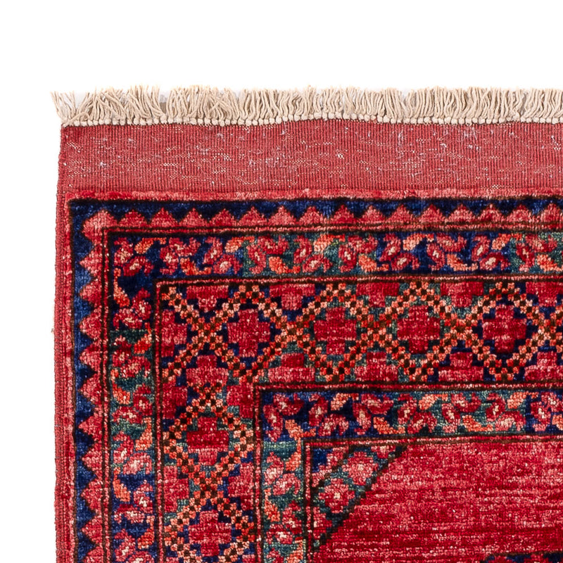 Alfombra afgana - 163 x 100 cm - rojo