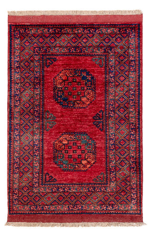 Alfombra afgana - 150 x 102 cm - rojo