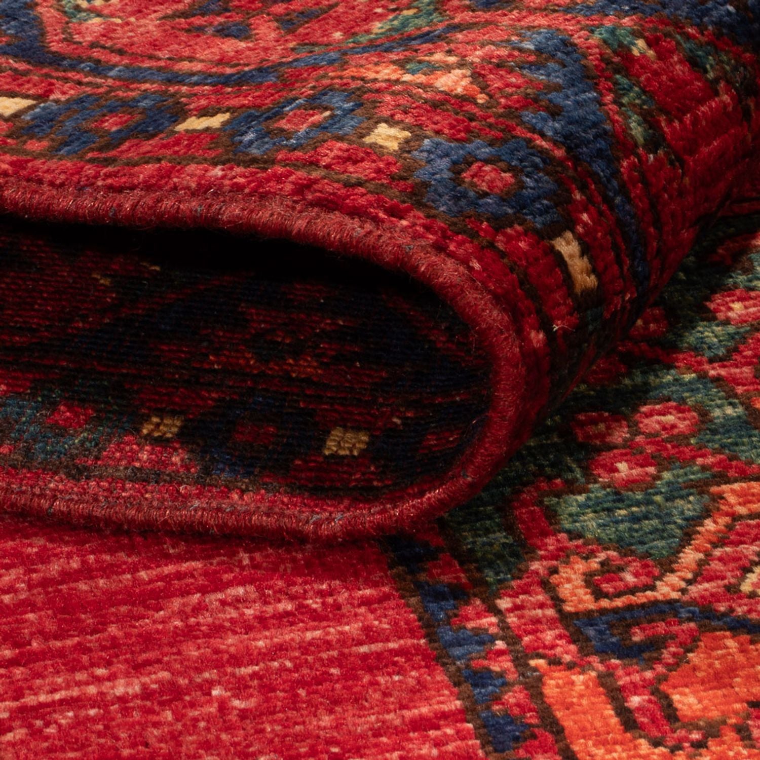 Alfombra afgana - 159 x 106 cm - rojo