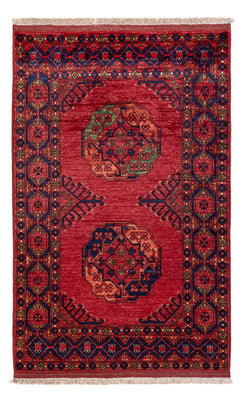 Alfombra afgana - 158 x 99 cm - rojo