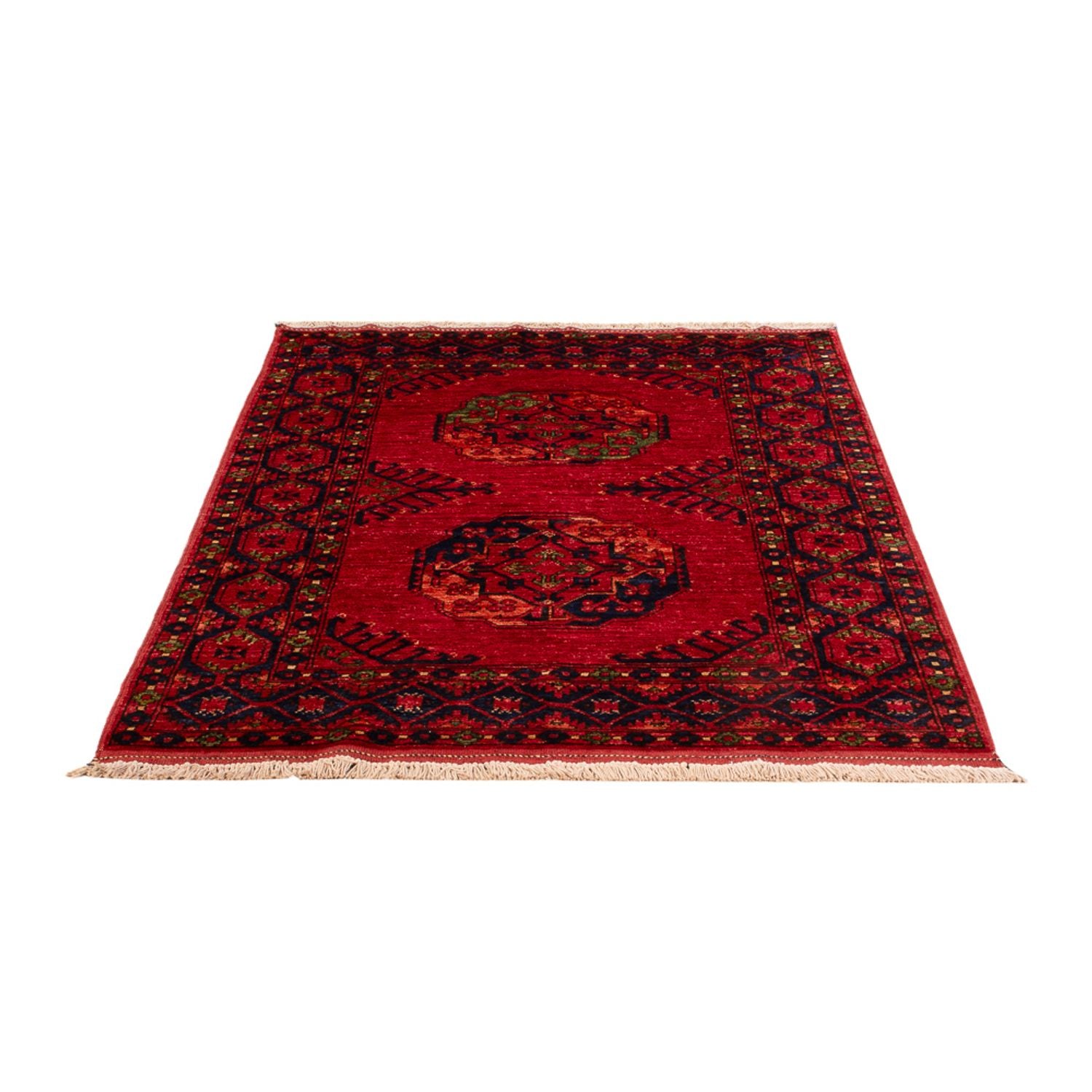 Alfombra afgana - 158 x 99 cm - rojo