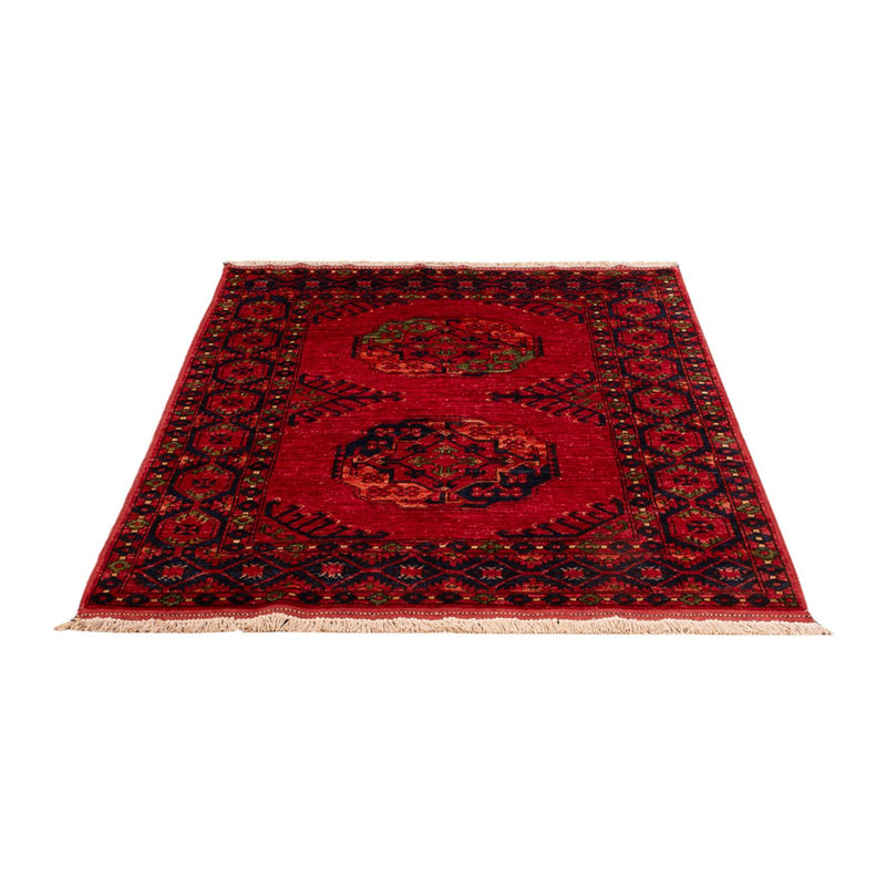 Alfombra afgana - 158 x 99 cm - rojo