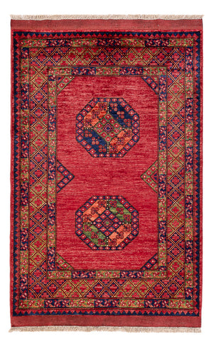 Alfombra afgana - 159 x 108 cm - rojo