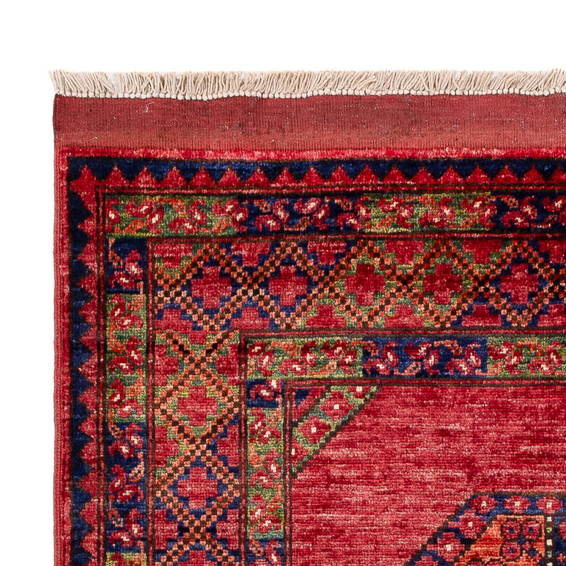 Alfombra afgana - 159 x 108 cm - rojo